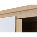 Jupiter Wardrobe with 2 Doors 190cm Oak & White