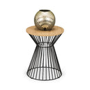 Jersey Round Wire Lamp Table Euro Oak