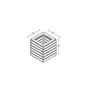 Forest Garden Linear Planter - Square 44cm(h) x 40cm(w) x 40cm(d)