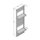 Forest Garden Slatted Wall Planter Trellis 2 Shelf 180cm(h) x 60cm(w) x 3.5cm(d)