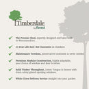 Forest Garden Timberdale 6 X 8 Double Door Apex Shed
