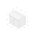 Forest Garden Timberdale 8 X 6 Reverse Apex Shed