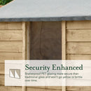 Forest Garden Overlap Pressure Treated 8x6 Apex Shed - Double Door