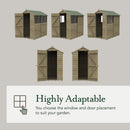 Forest 4'×3'  4Life Overlap Apex Shed, No Window
