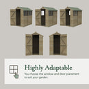 Forest Garden Overlap Pressure Treated 6x4 Apex Shed
