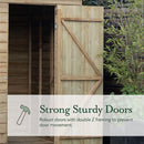 Forest Garden Overlap Pressure Treated 6x4 Pent Shed - No Window