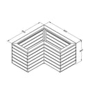 Forest Garden Linear Corner Planter 80cm