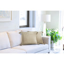 Herringbone Recycled Cotton Cushion 43 x 43cm - Natural