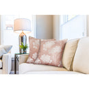 Blossom Luxury Jacquard Cushion 43 x 43cm - Pink