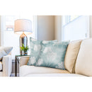 Blossom Luxury Jacquard Cushion 43 x 43cm - Blue