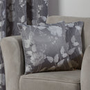 Butterfly Luxury Jacquard Cushion 43 x 43cm - Silver
