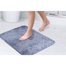 Memory Foam Bath Mat Anti Slip 40 x 60cm - Blue