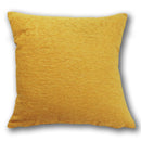 Chenille Ochre Grey Square Cushion 43 x 43cm