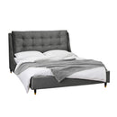 Sloane Double Bed 4ft6 1.35m - Grey