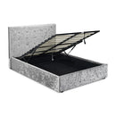 Rimini Double Bed 4ft6 1.35m - Silver