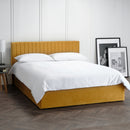 Berlin Small Double Bed 4ft 1.4m - Mustard Yellow
