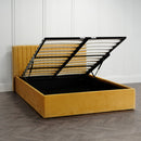 Berlin Small Double Bed 4ft 1.4m - Mustard Yellow