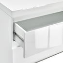 Puro Bedside Table with 2 Drawers - White