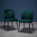 Zara Dining Chairs - Green - Set of 2