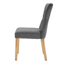 Naples Dining Chairs - Steel Grey - Set of 2