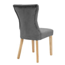 Naples Dining Chairs - Steel Grey - Set of 2