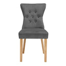 Naples Dining Chairs - Steel Grey - Set of 2