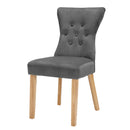 Naples Dining Chairs - Steel Grey - Set of 2