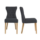 Naples Dining Chairs - Grey - Set of 2