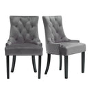 Morgan Dining Chairs - Grey - Set of 2