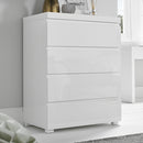 Puro Chest of Drawers with 4 Drawers - White