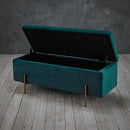 Lola Storage Ottoman 115cm - Teal