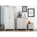 Lancaster Bedroom Furniture Set 3 Piece - Grey Oak