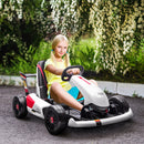 HOMCOM Kids Electric Ride On Go Cart 12v - White