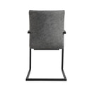 Pair of Darwen Diamond Stitch Carver Chair - Grey