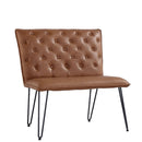 Darwen Studded Back Bench - Tan