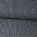 Opus Leaf Pinsonic Duvet Set - Charcoal