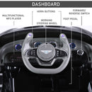 HOMCOM Electric Ride On Car Bentley - Black 6V Battery