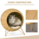 PawHut Rattan Cat House