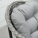 Outsunny 4 PCs Rattan Wicker Sofa Set Outdoor Conservatory Furniture w/ Cushion