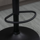 HOMCOM Modern Swivel Bar Stools Set of 2 with Adjustable Height, Dark Brown