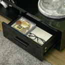 HOMCOM TV Stand for TVs up to 45" TV Cabinet W/ Storage Drawer High Gloss Black