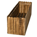 Outsunny Raised Flower Bed Wooden Rectangualr Planter Container Box Garden Wood