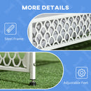 PawHut Raised Dog Bed w/ Water-Resistant Canopy, Soft Cushion, for Medium Dogs