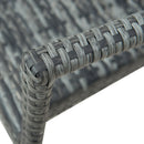 Outsunny 7PC Rattan Dining Set Patio Chair Glass Top Table Wicker Furniture Grey