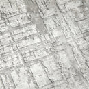 HOMCOM Grey Rug, Modern Abstract Carpet for Living Room Bedroom, 150 x 80cm
