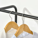 HOMCOM Hanging Clothes Rail Clothes Rack w/ 6 Fabric Drawers for Hallway Bedroom
