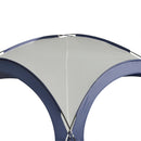 Outsunny Outdoor Gazebo Event Dome Shelter Party Tent for Garden Cream and Blue