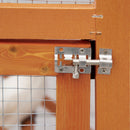 PawHut Wooden Bird Cage Outdoor Aviary for Finches w/ Removable Tray - Orange