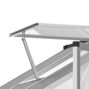 Outsunny 6x6ft Aluminium Greenhouse with/ Door Window Galvanized Base PC Panel