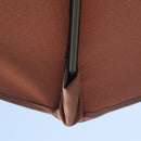 Outsunny 2m Half Garden Parasol Market Umbrella w/ Crank Handle, Base Coffee